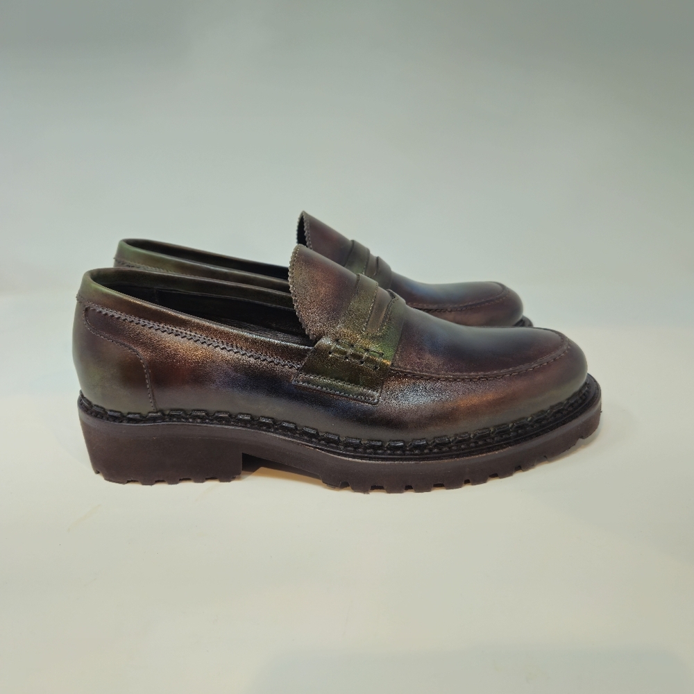 Harris Firenze Loafer, Brown/Green